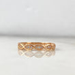 Anillo Ojos 2.15gr / T6 1/4 / Circones Blancos Oro Rosa *