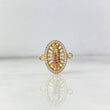Herraje Virgen de Guadalupe 2.1gr / 1.8cm / Circones Blancos-Verdes-Fucsias Oro Amarillo