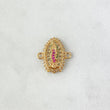 Herraje Virgen de Guadalupe 2.45gr / 1.6cm / Circones Blancos-Verdes-Fucsias Oro Amarillo