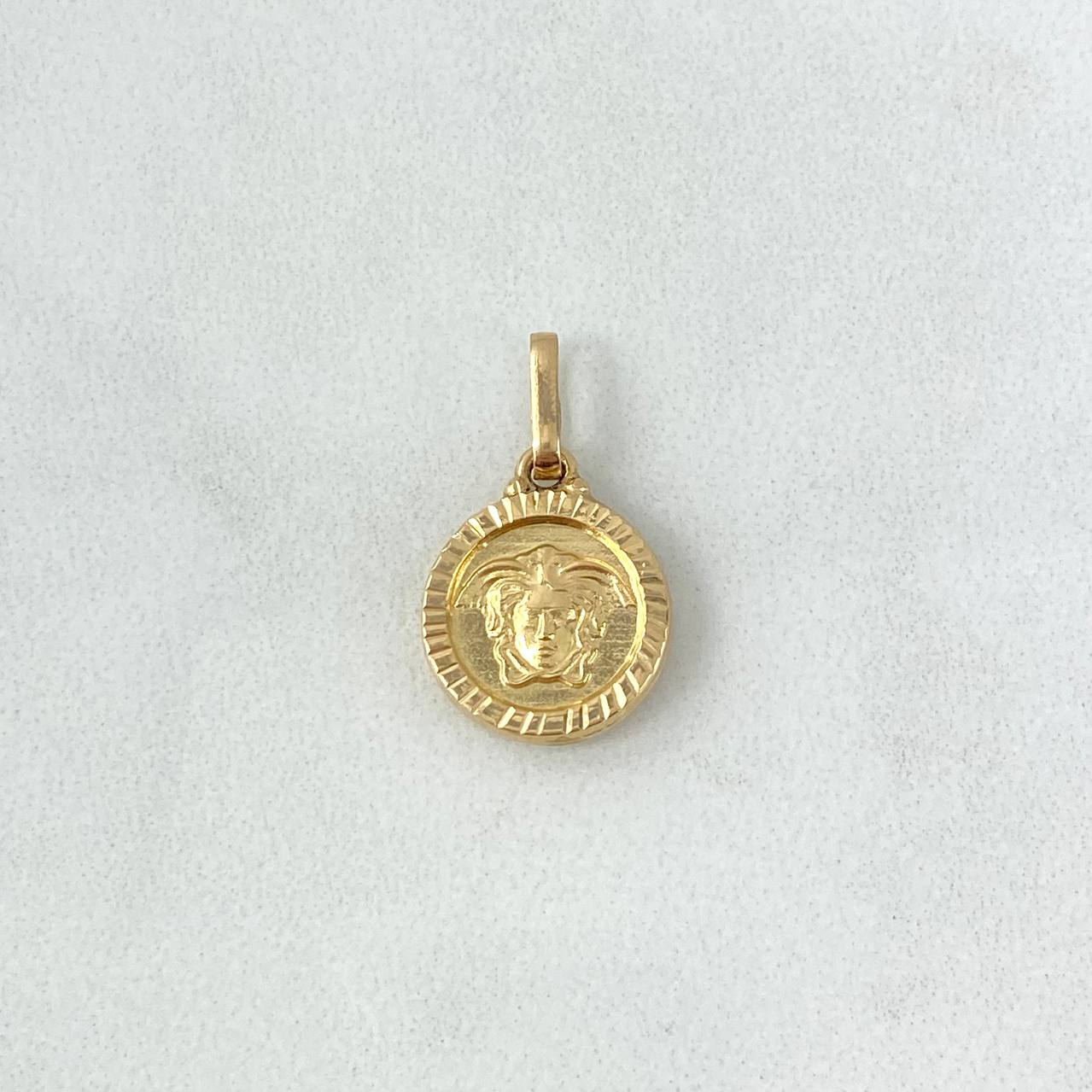 Dije Medusa 0.95gr / 2cm / Troquelado Oro Amarillo *