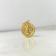 Dije San Benito 1.35gr / 2.5cm / Troquelado Oro Amarillo