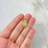 Dije Virgen de Guadalupe 1.2gr / 2.5cm / Troquelado Oro Amarillo