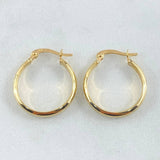 Candongas Nati 0.95gr / 1.2cm / Oro 18K