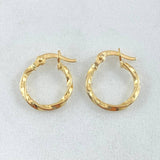 Candongas Kari 0.75gr / 1.5cm / Oro 18K *