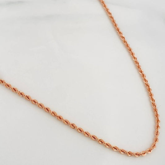 Cadena Lazo 3.75g / 60cm / 2.15mm Oro Rosa 18K