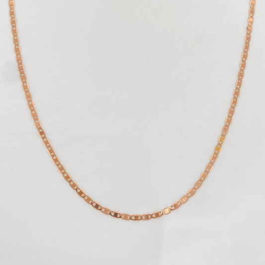 Cadena Escalera 1.3g / 40cm / 1.3mm Oro Rosa 18K