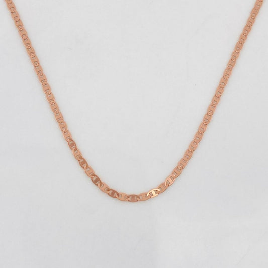 Cadena Escalera 1.1g / 40cm / 1.1mm Oro Rosa 18K