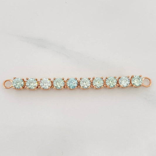Herraje Tennis Moisanitas 3.3qts 4.15g / 5.5cm Oro Rosa 18K