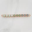 Herraje Tennis Moisanitas 3.3qts 4.05g / 5.5cm Oro Rosa 18K