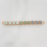 Herraje Tennis Moisanitas 3.3qts 4.05g / 5.5cm Oro Rosa 18K