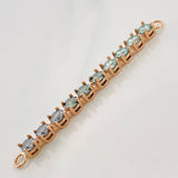 Herraje Tennis Moisanitas 3.3qts 4.05g / 5.5cm Oro Rosa 18K