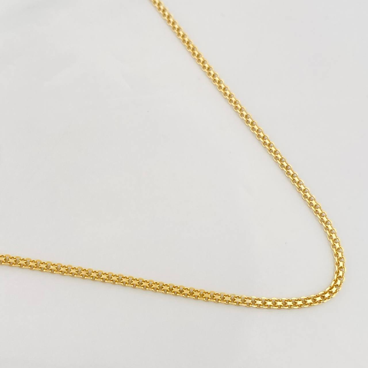 Cadena China 4.6g / 50cm / 1.72mm Oro Amarillo 18K