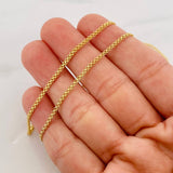 Cadena China 4.6g / 50cm / 1.72mm Oro Amarillo 18K