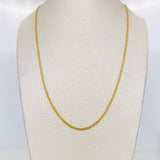 Cadena China 4.6g / 50cm / 1.72mm Oro Amarillo 18K