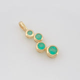 Dije Circulos Esmeraldas 0.33Pts 1.05 g / 2 cm Oro Amarillo 18K