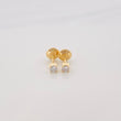 Topos Cuatro Garras Diamante 0.7Pts 0.5 g / 2 mm Oro Amarillo 18K