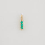 Dije Semaforo Esmeraldas 0.15Pts 0.2 g / 1.57 mm Oro Amarillo 18K