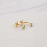 Topos Semaforo Esmeraldas 0.15Pts 0.65 g / 1.57 mm Oro Amarillo 18K