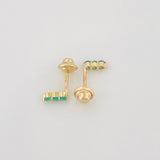 Topos Semaforo Esmeraldas 0.15Pts 0.65 g / 1.57 mm Oro Amarillo 18K
