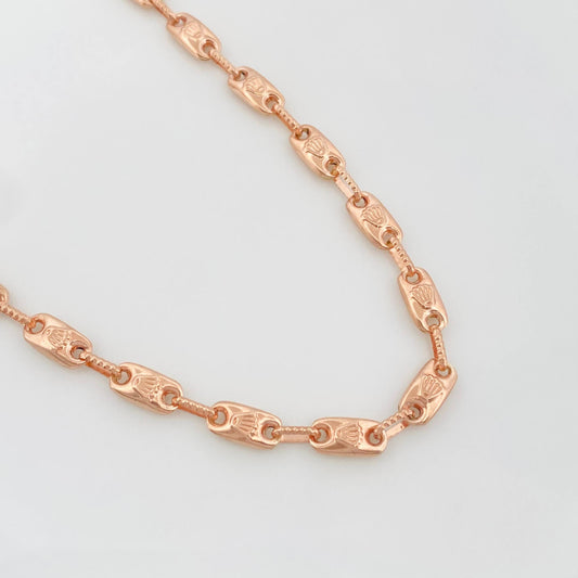 Cadena Rustica Corona 15.3 g / 73.5 cm / 4.2 mm Oro Rosa 18K