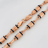Cadena Rustica Tornillo 12.55 g / 62 cm / 3.9 mm Oro Rosa 18K
