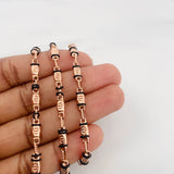 Cadena Rustica Tornillo 12.55 g / 62 cm / 3.9 mm Oro Rosa 18K