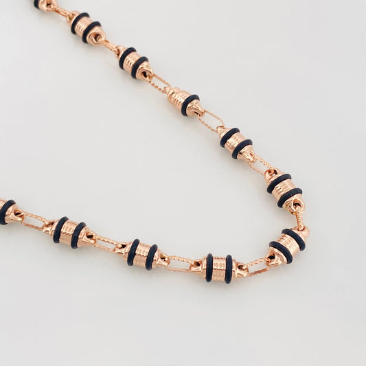 Cadena Rustica Barril 15.95 g / 70 cm / 4.3 mm Oro Rosa 18K