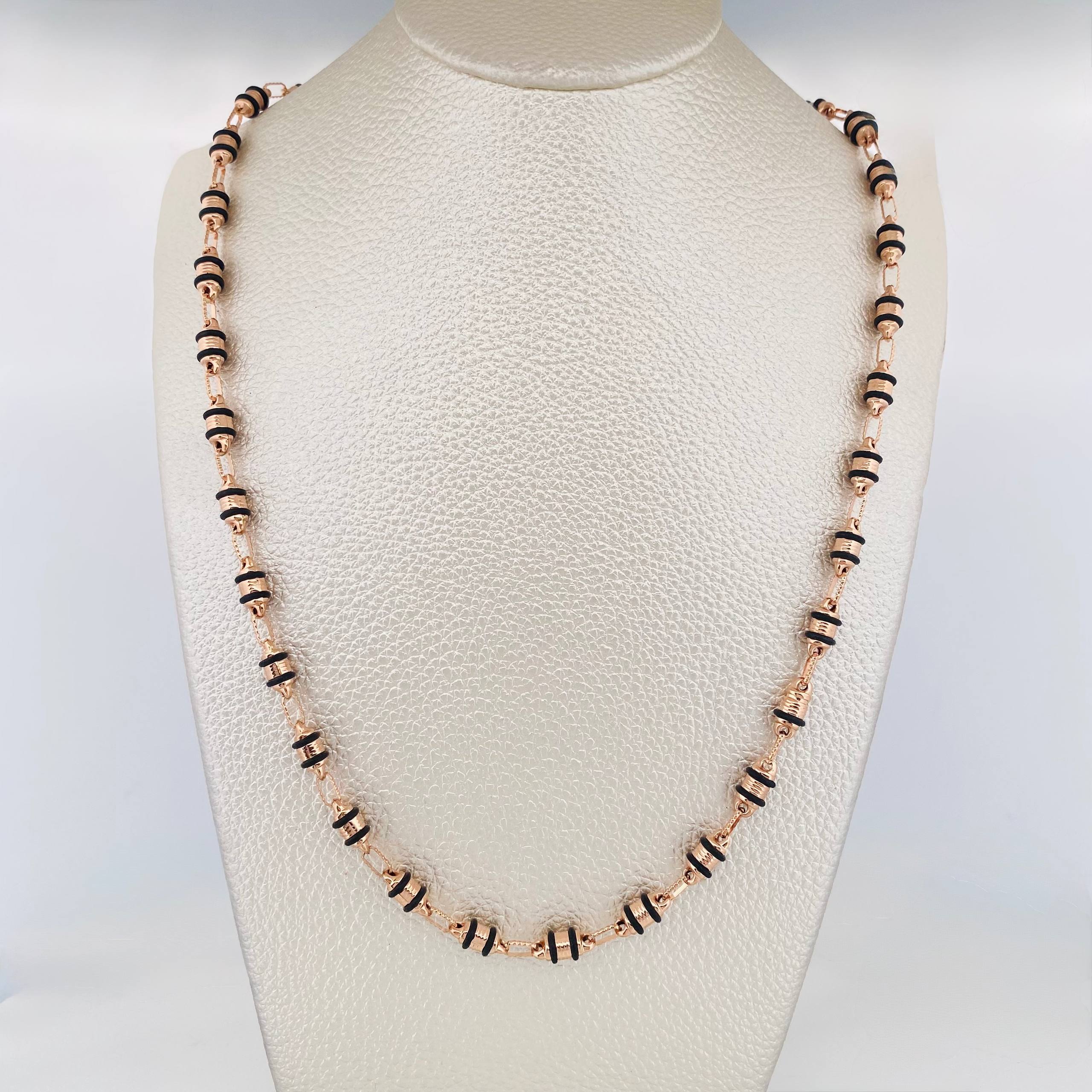 Cadena Rustica Barril 15.95 g / 70 cm / 4.3 mm Oro Rosa 18K