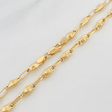 Cadena Rustica Rombo Abultado 11.1 g / 61 cm / 4.1 mm Oro Amarillo 18K
