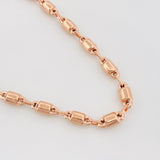Cadena Rustica Burbuja 16.15 g / 62 cm / 4.3 mm Oro Rosa 18K