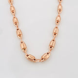 Cadena Rustica Burbuja 16.15 g / 62 cm / 4.3 mm Oro Rosa 18K
