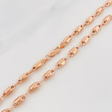 Cadena Rustica Burbuja 18.85 g / 72 cm / 4.3 mm Oro Rosa 18K