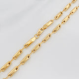 Cadena Rustica Barril Rombo 13.35 g / 63 cm / 3.4 mm Oro Amarillo 18K