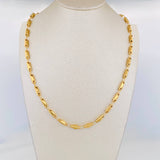 Cadena Rustica Barril Rombo 13.35 g / 63 cm / 3.4 mm Oro Amarillo 18K