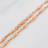 Cadena Rustica Eslabon 10.35 g / 62 cm / 3.3 mm Oro Rosa 18K
