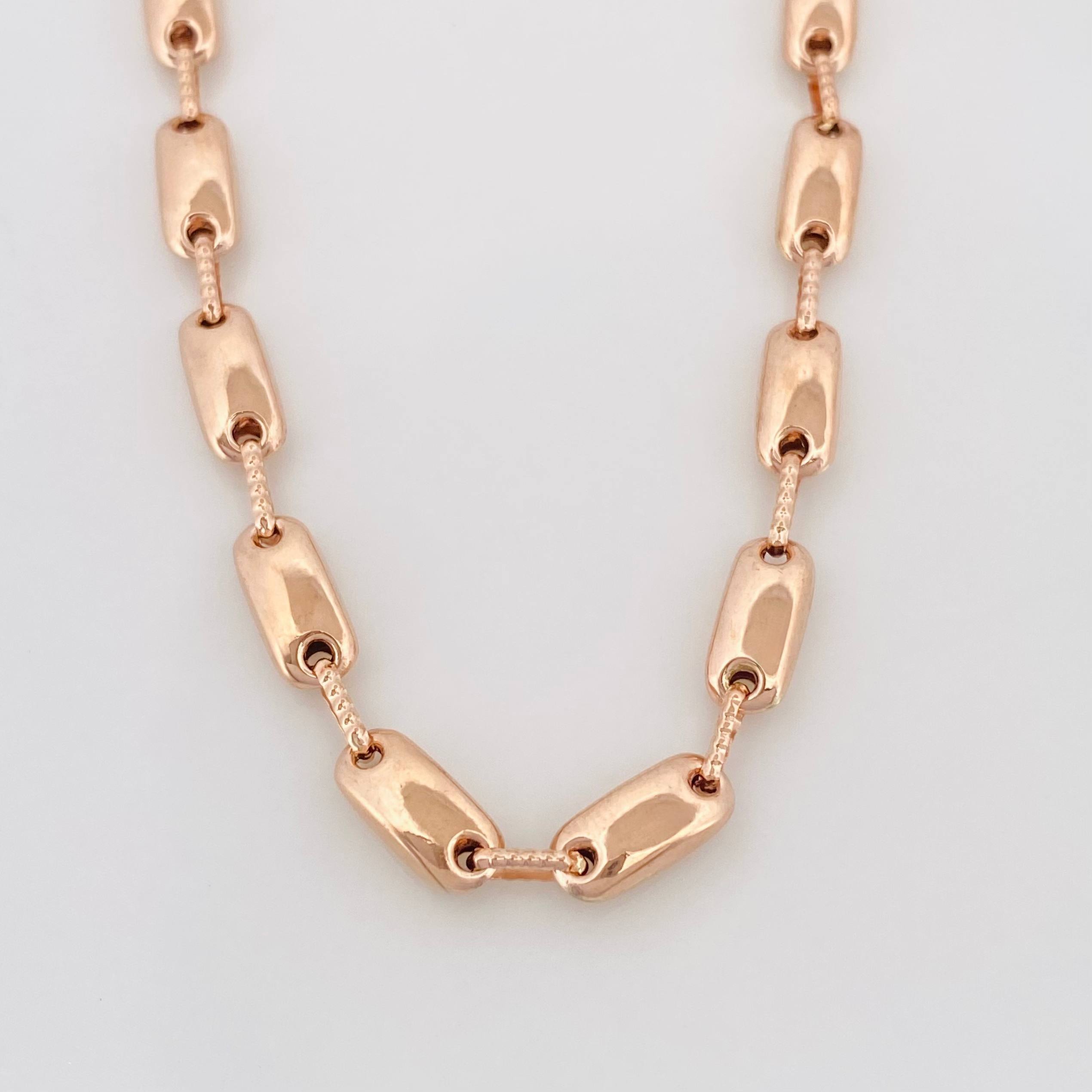 Cadena Rustica Adije 17 g / 72 cm / 4.4 mm Oro Rosa 18K