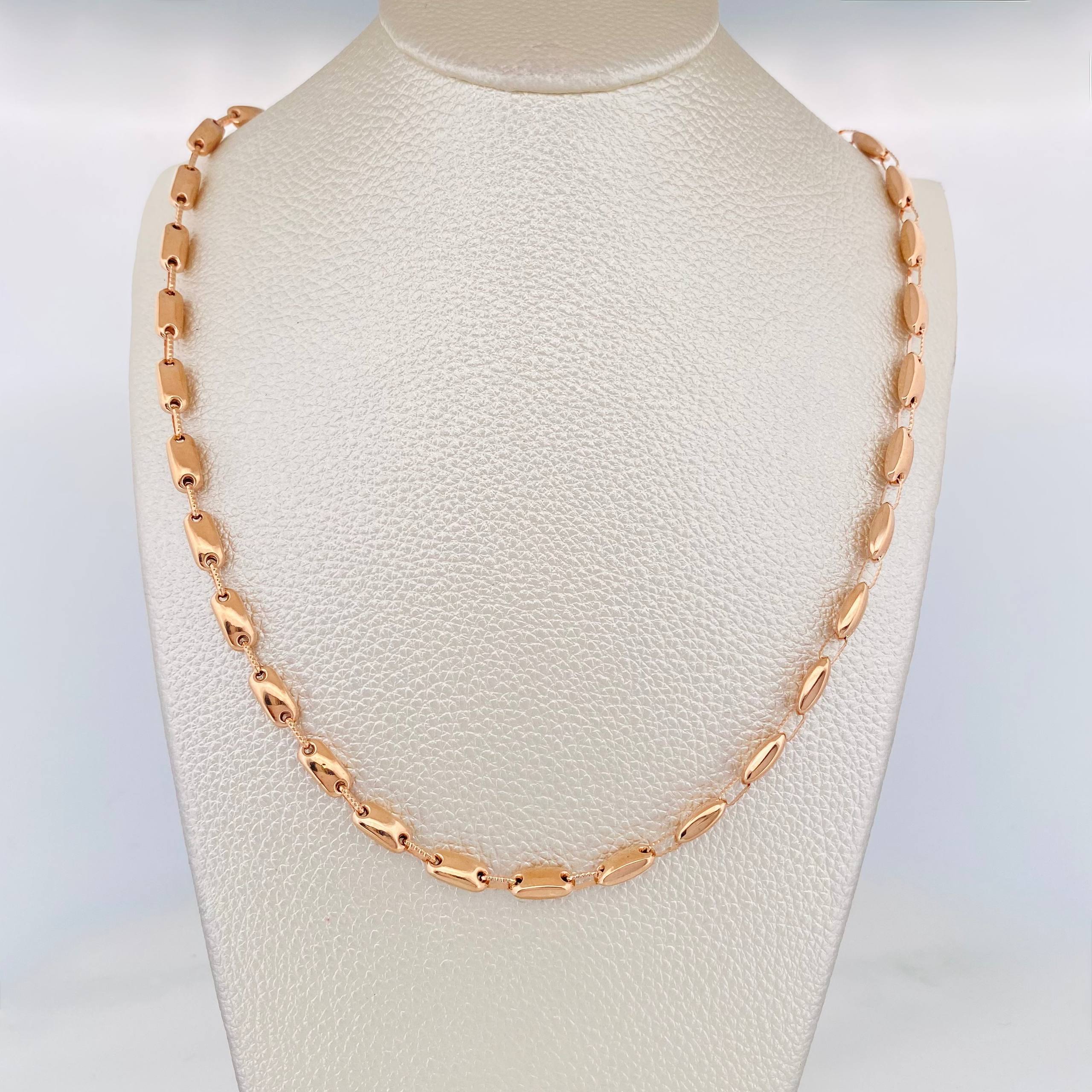 Cadena Rustica Adije 14.65 g / 62 cm / 4.4 mm Oro Rosa 18K