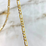 Cadena Fígaro 4.85gr / 50cm / 3.5mm Oro Amarillo +0