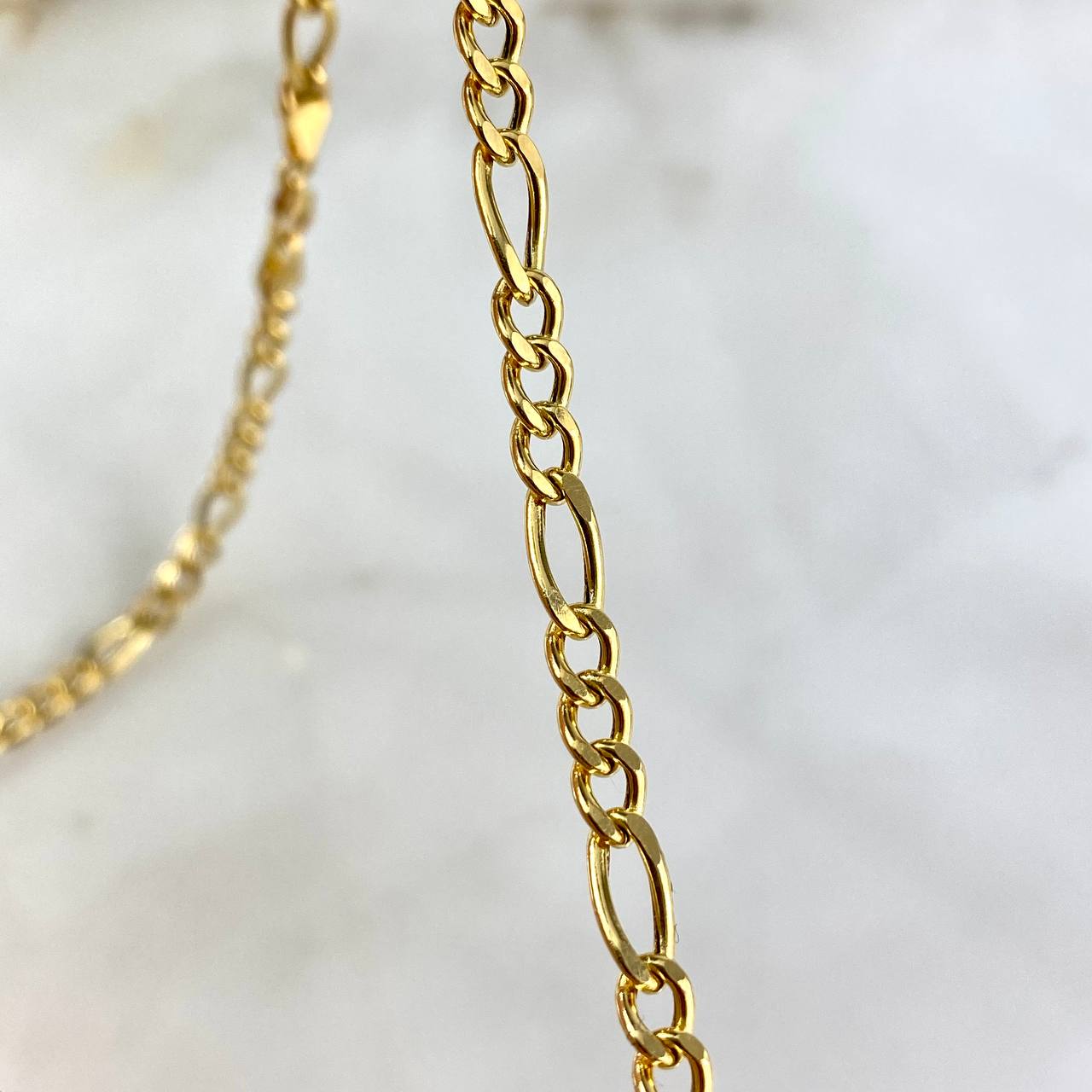 Cadena Figaro  8.2gr / 50cm / 3.55mm Oro Amarillo +0$