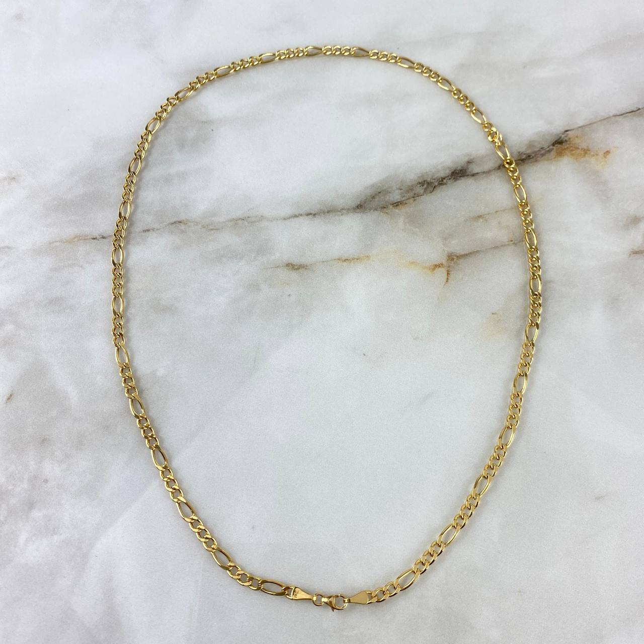 Cadena Fígaro 8.15gr / 50cm / 3.9mm Oro Amarillo +0