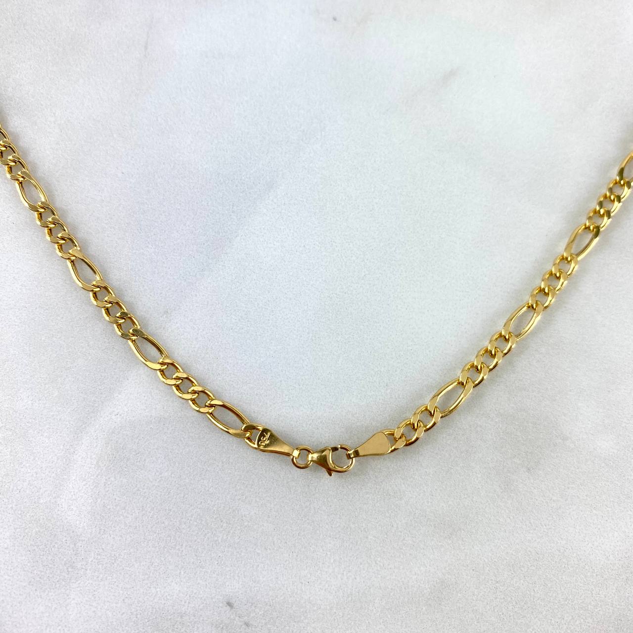 Cadena Figaro  8.2gr / 50cm / 3.55mm Oro Amarillo +0$