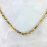 Cadena Figaro  8.2gr / 50cm / 3.55mm Oro Amarillo +0$