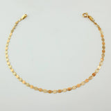 Pulso Escalera Plana 0.75gr / 18cm / 2mm Tres Oros +4 18K ©