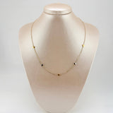 Cadena Aro Seguido Corazones 3.65gr / 45cm / 1mm Dos Oros Amarillo Blanco +4 18K ©