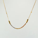 Cadena Aro Seguido Bolas Diamantadas 3.45gr / 45cm / 3mm Tres Oros +4 18K ©