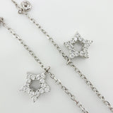 Pulso Aro Seguido Estrellas 3.05gr / 17cm-19cm / 1.2mm Oro Blanco +4 18K ©
