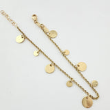 Pulso Roll-On Placas Circulares 2.8gr / 16cm-18cm / 1.5mm Oro Amarillo +4 18K ©