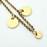 Pulso Roll-On Placas Circulares 2.8gr / 16cm-18cm / 1.5mm Oro Amarillo +4 18K ©