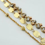 Pulso Aro Seguido Tres Caminos 5.2gr / 17.5cm / 1mm Oro Amarillo +4 18K*