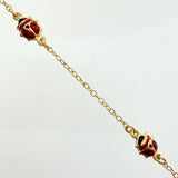 Pulso Aro Seguido Mariquita 1.95gr / 15cm-16.5cm / 1.5mm Oro Amarillo +4 18K*